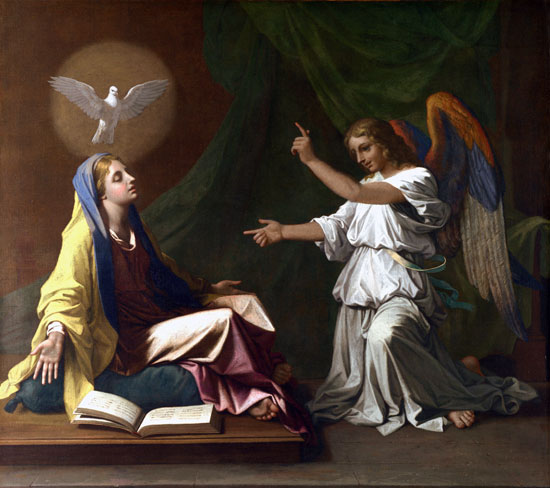 The Annunciation, Nicolas Poussin