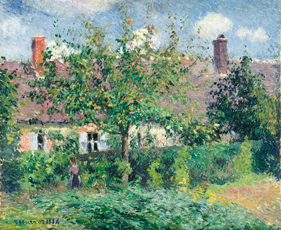 Peasant House at Eragn, Camille Pisarro