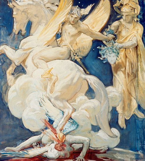 

Perseus on Pegasus
Slaying Medusa, Sargent

