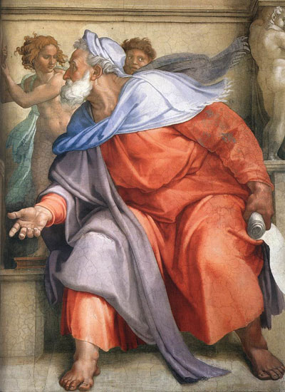 The Prophet Ezekiel, Michaelangelo