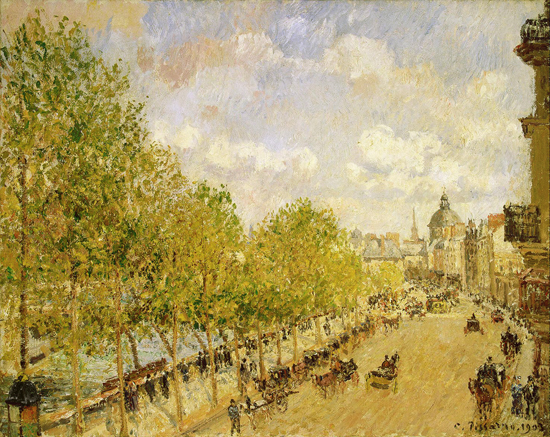 Quai Malaquais in the Afternoon Sunshine, Camille Pisarro