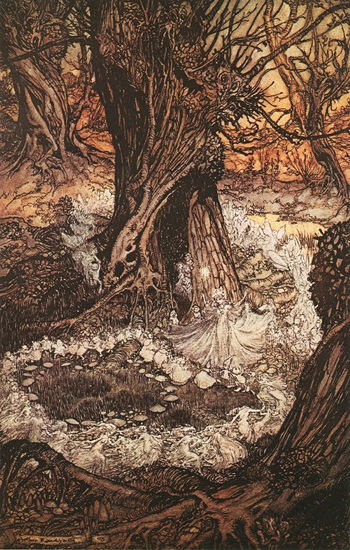 Come now a Roundel, Arthur Rackham