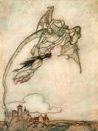 Dragon, Arthur Rackham