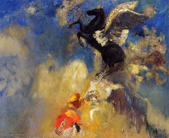  Black Pegasus, Odilon Redon