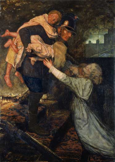 The Rescue, Sir John Everett Millais 
