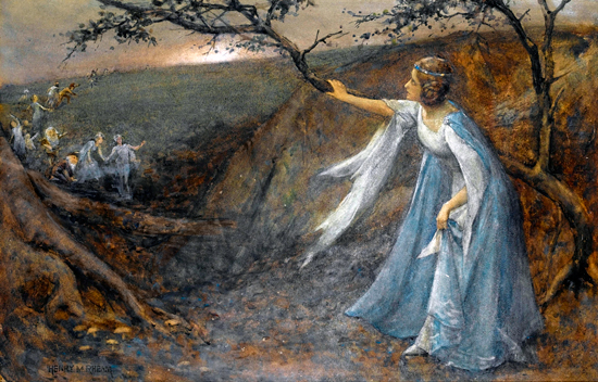 Titiana Welcoming Her Fairy Bretheren, Henry Meynell Rheam