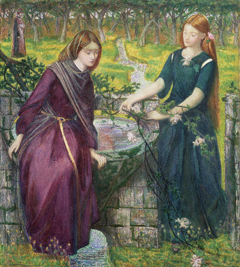 Dante's Vision of Rachel and Leah, Rossetti