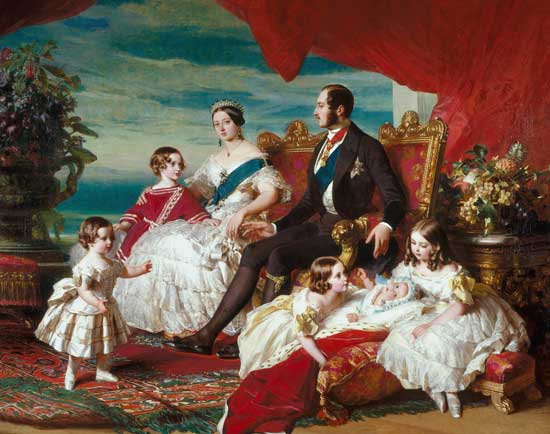 Royal Family in 1846 by Franz Xaver Winterhalter
      