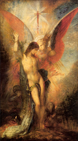 Saint Sebastian and the Angel, Moreau