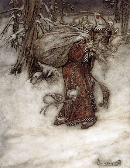 Santa Claus,  Arthur Rackham