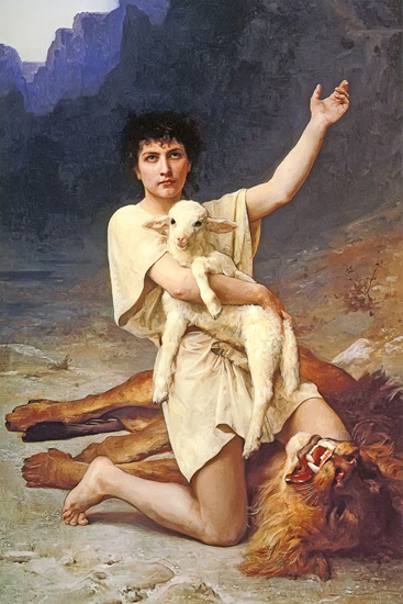 The Shepherd David, Elizabeth Gardner Bougereau