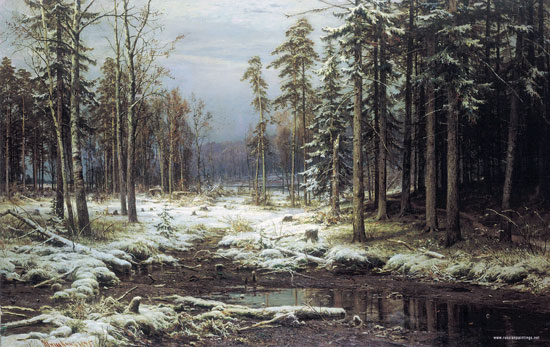  The First Snow, Ivan Shishkin w 