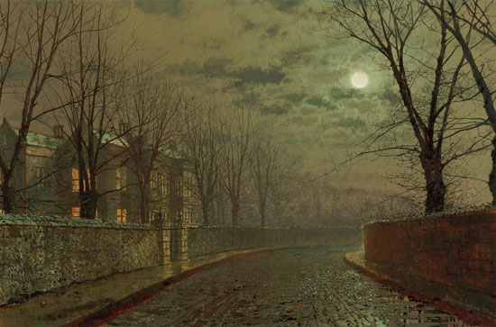 Silvery Moonlight, John Atkinson Grimshaw