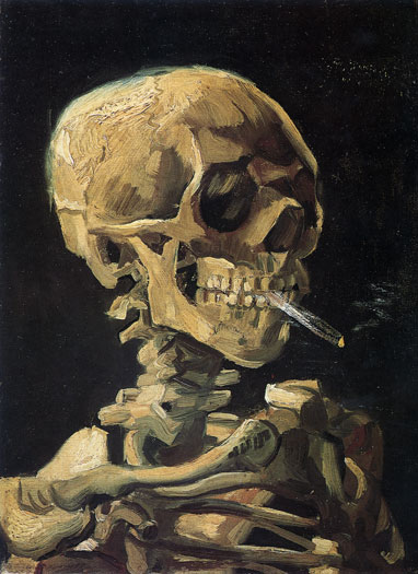 Skull with a Cigarette