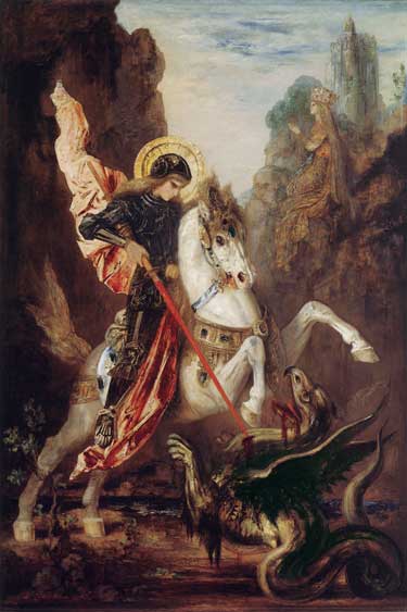 Saint George & the Dragon, Gustave Moreau