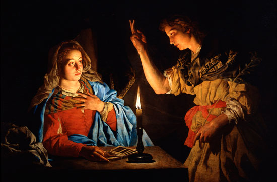 The Annunciation, Matthias Stomer