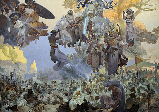 Svantovit Celebration, Alphonse Mucha 