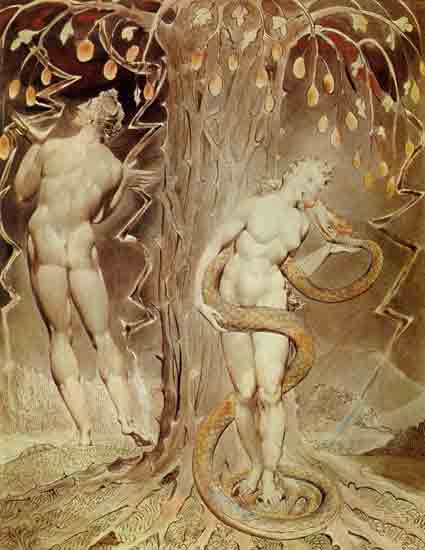 Temptation and Fall, William Blake 