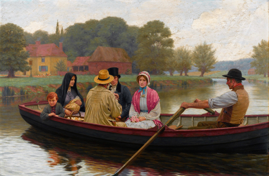 The Ferry, Edmund Blair Leighton
