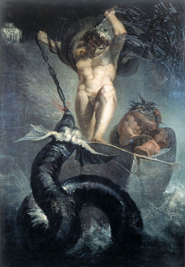 Thor Battling the Midgard Serpent, Henry Fuseli