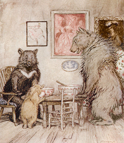 The Three Bears,  Arthur Rackham