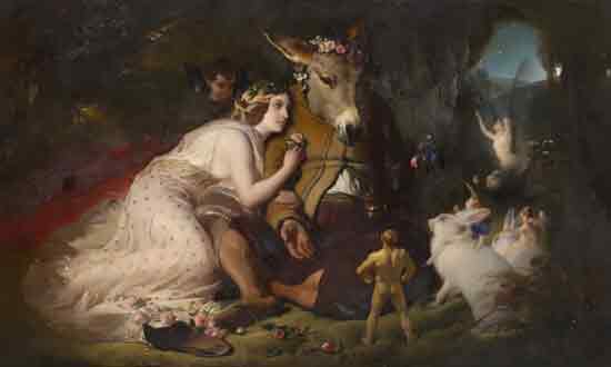 Titiana and Bottom A Midsummer Night's Dream, Edwin Landsee