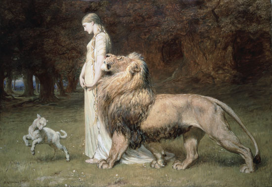 Una and the Lion - Briton Riviere