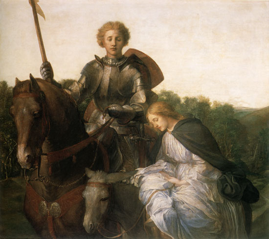 Una and the Red Cross Knight,  George Frederic Watts
