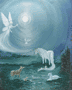 Unicorn angel light lamb bunny