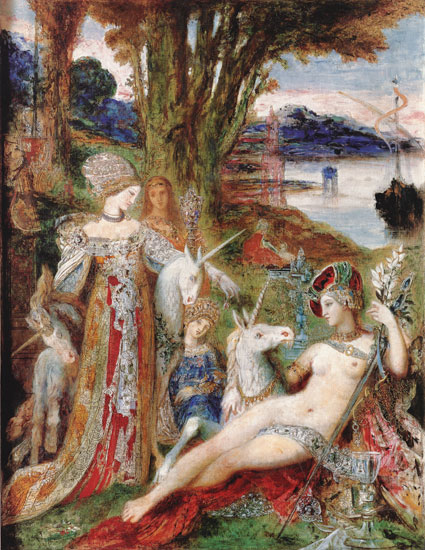 Unicorns, Gustave Moreau