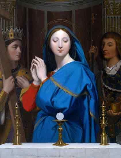 Virgin Adoring the Host, Jean Auguste Dominique IngresIngres