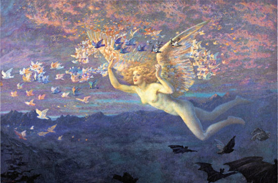 On the Wings of the Morning,  Edward Robert Hughes