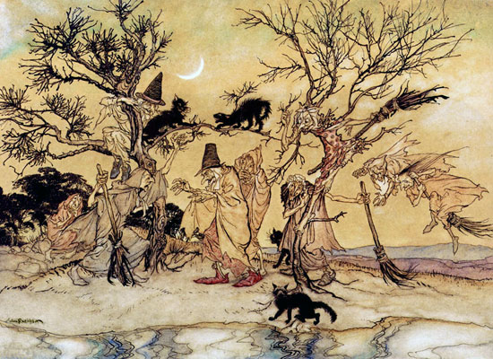 The Witches Sabbat,  Arthur Rackham