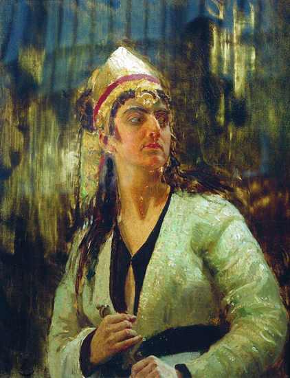  Woman With a Dagger, Ivan, Ilya Repin