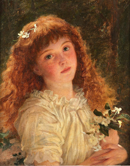 Young Flower Girl, Sophie Anderson