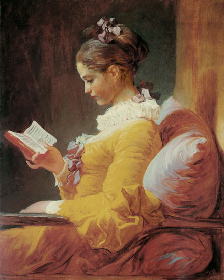 Young Girl Reading, Jean-Honoré Fragonard 