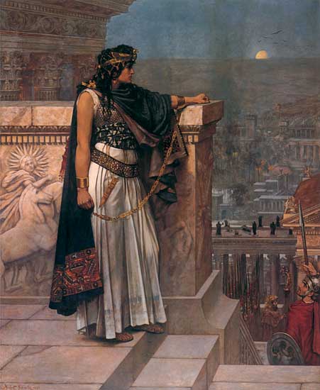 Queen Zenobia's Last Look upon Palmyra, Herbert G. Schmalz