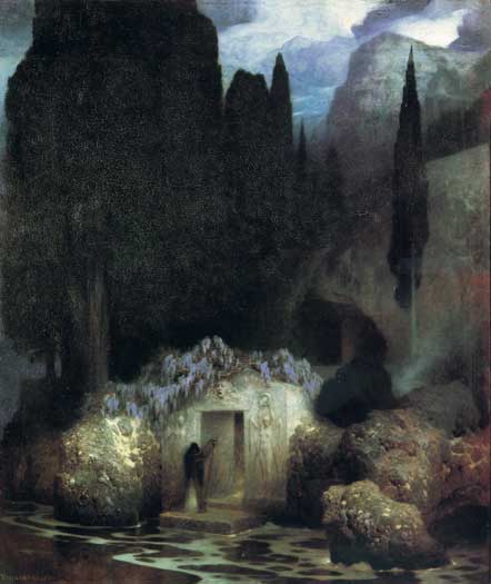 Tombstone, Arnold Böcklin, Ferdinand Keller