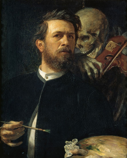 Self Portrait, Death with a Violin, Bocklin