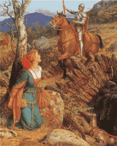 Gareth  Helps Lyonors and , Arthur Hughes