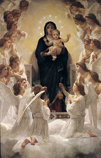 The Virgin & Angels 
William-Adolphe Bouguereau