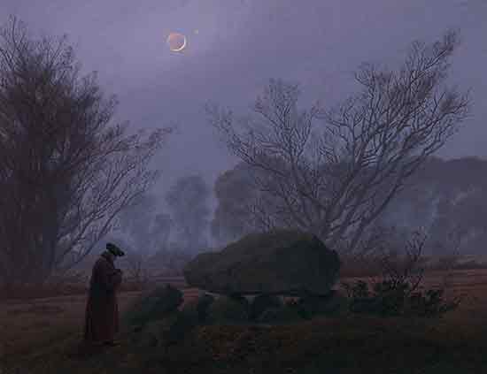 A Walk at Dusk, David Casper Friedrich