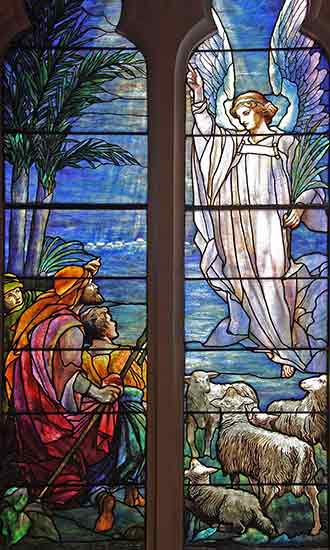 Annunciation to Shepherds, Louis Comfort Tiffany