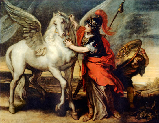 Athena and Pegasus, Theodor Van Thulden