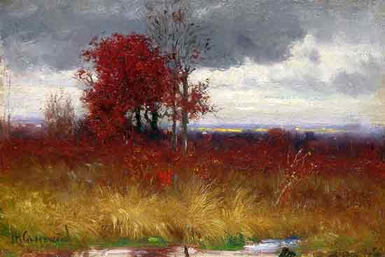 Autumn Scene with Golden Brush, Joseph Greenwood