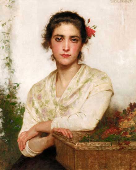 The Flower Seller, William Bouguereau