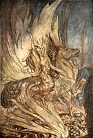 Brünnhilde Leaps on the Funeral pyre of Siegfried