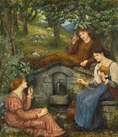 By a Clear Well, Marie Spartali Stillman