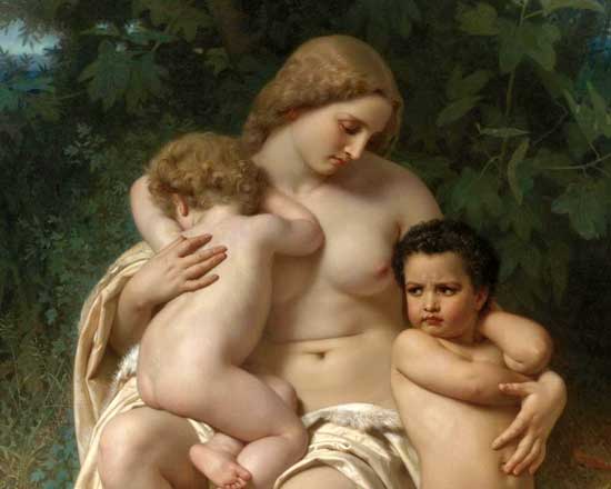 Cain and Able
 (detail),
 William Bouguereau