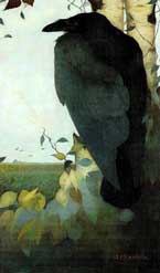 Raven on a Birch Tree
Jan Mankes